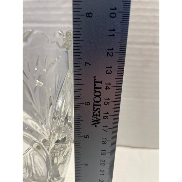 Vintage Heavy Etched Crystal Vase Germany Excellent RARE Find - Picture 8 of 10